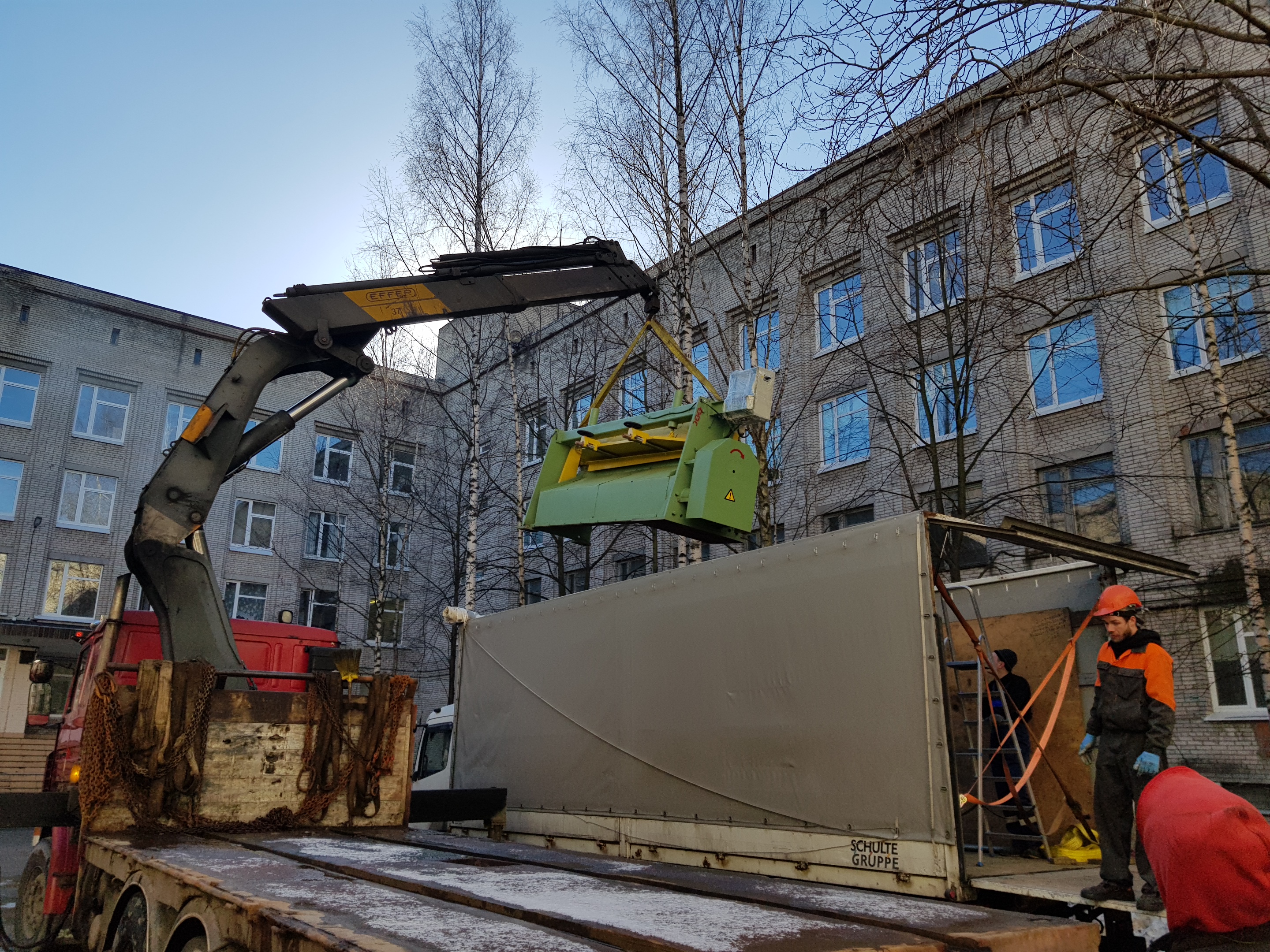 Такелаж листогиба весом в 5 тонн
